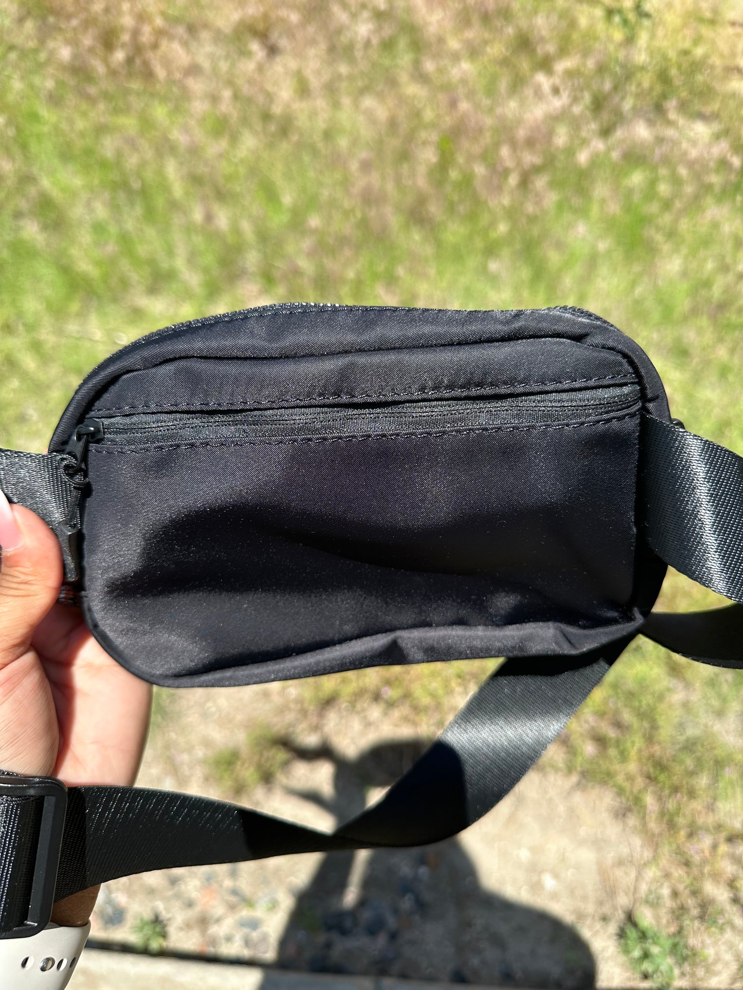 Ride happy embroidered belt bag