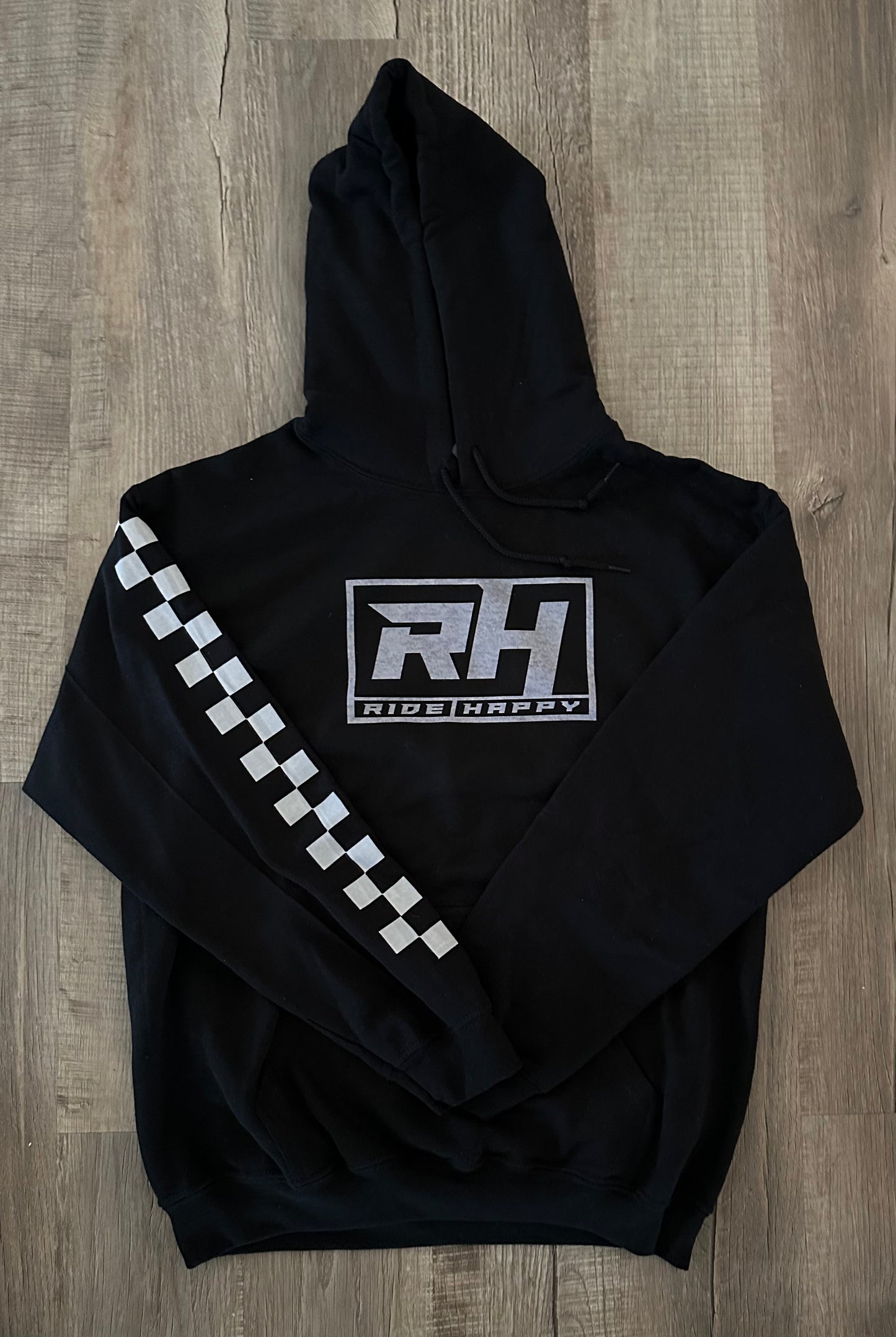 Ride Happy Checkered hoodie