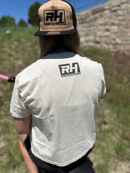 Womens Ride Happy cropped tee