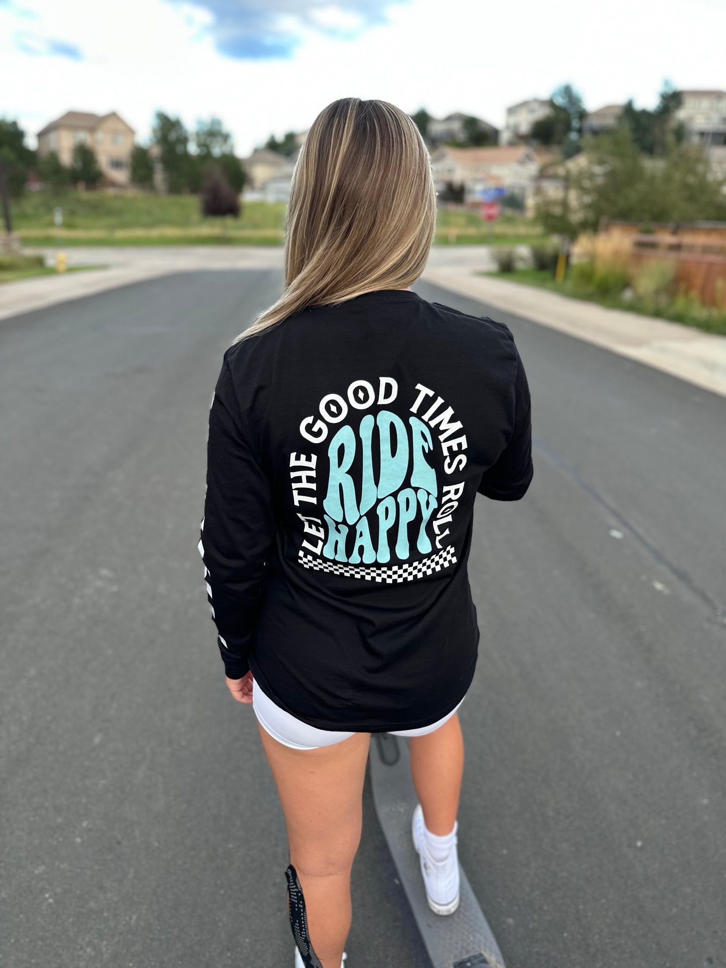 Ride Happy Groovy long sleeve shirt