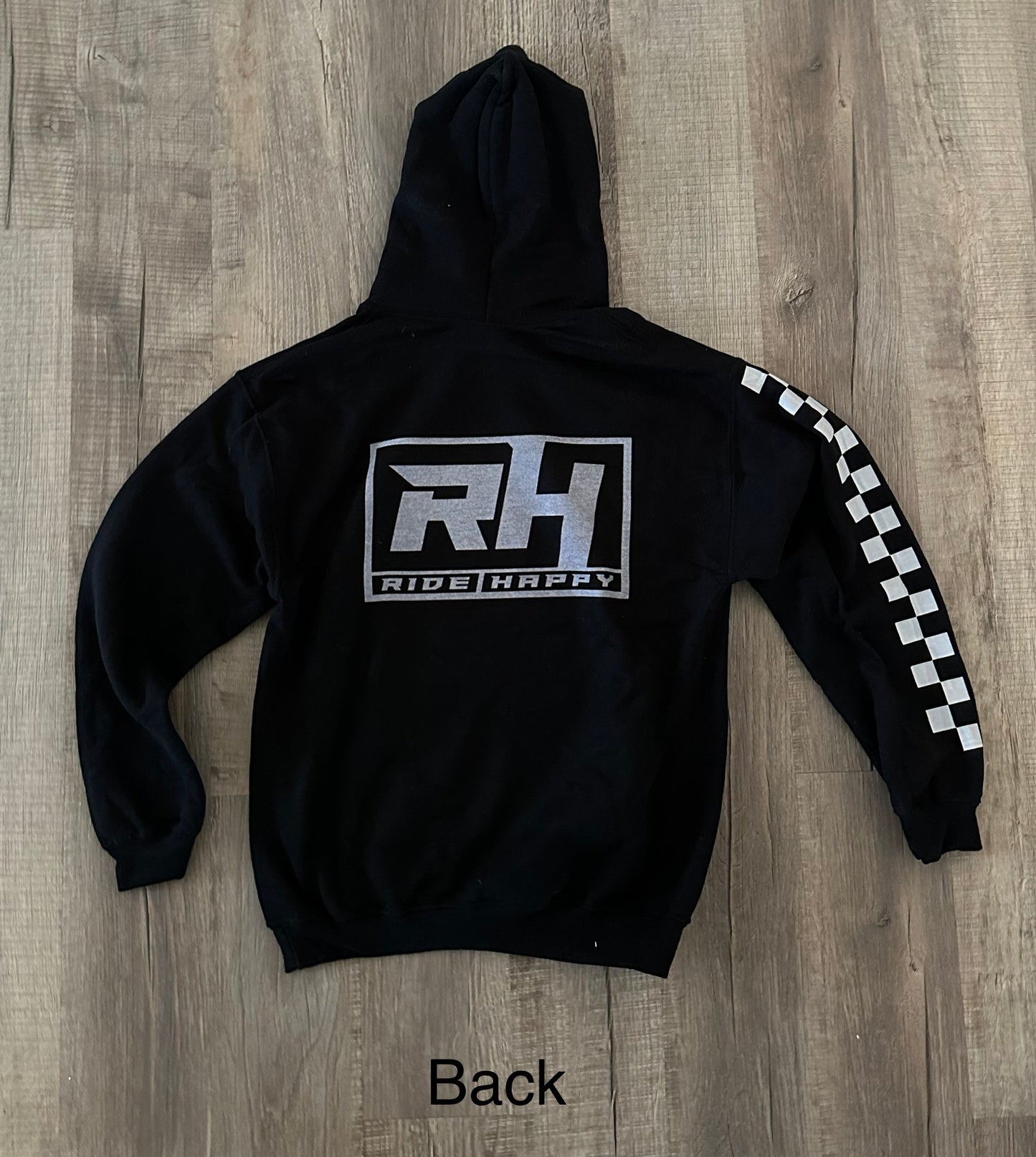 Ride Happy Checkered hoodie